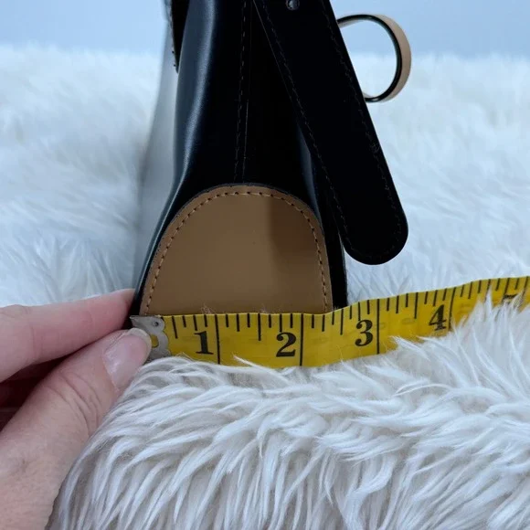 Ruby London Black Shoulder Bag Lace Up 90's Y2K Style Purse Trendy - Picture 9 of 9